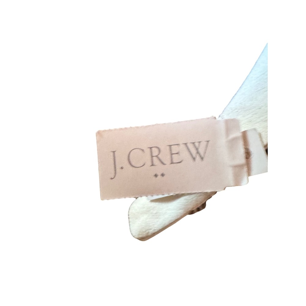 J. Crew Beaded Striped Beaded Puffy Headband Navy White Boho Chic Accessory NWT - Picture 3 of 6